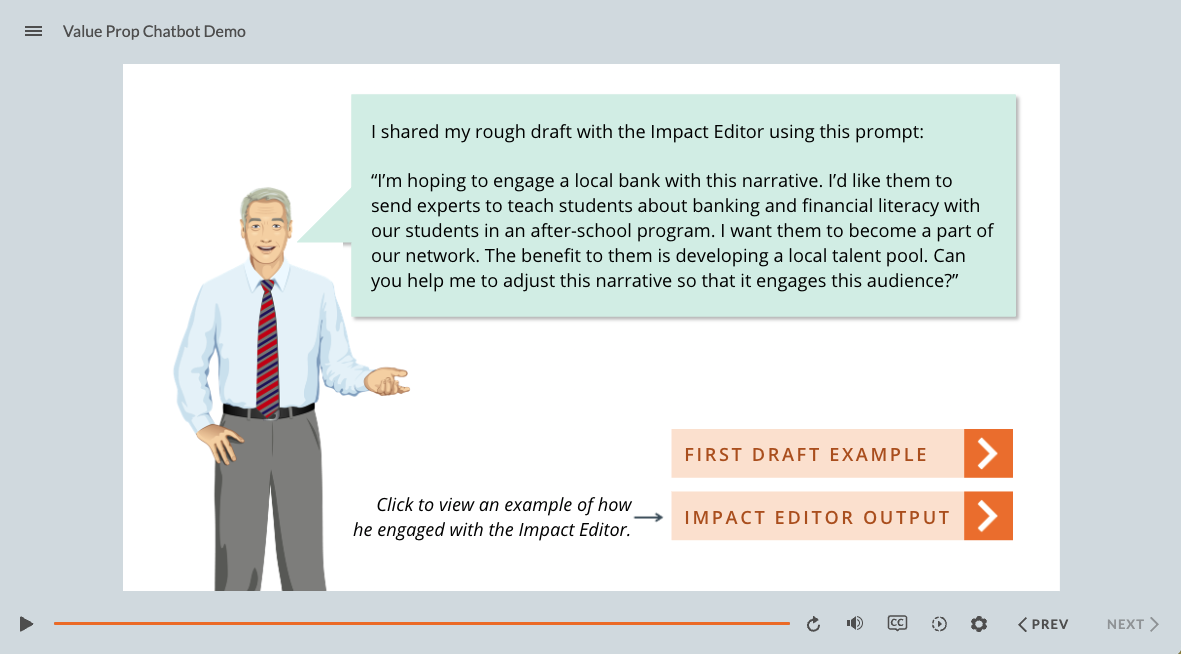 Value Prop Chatbot — Storyline module thumbnail